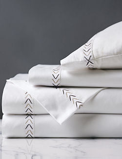 Arrowhead Embroidered Sateen Sheet Set