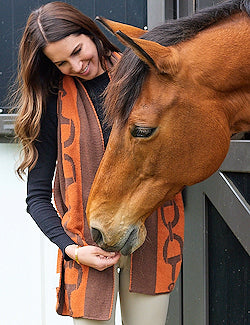 Eco Conscious Horse Bit Knit Scarves