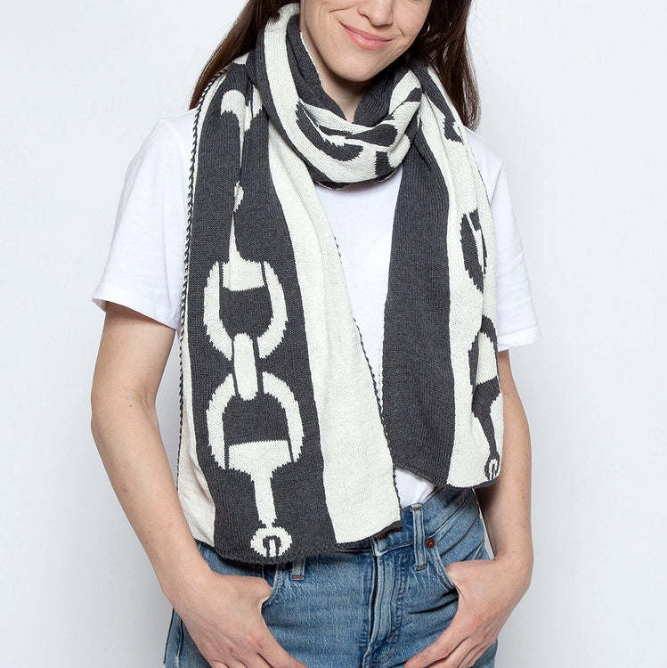 Eco Conscious Horse Bit Knit Scarves