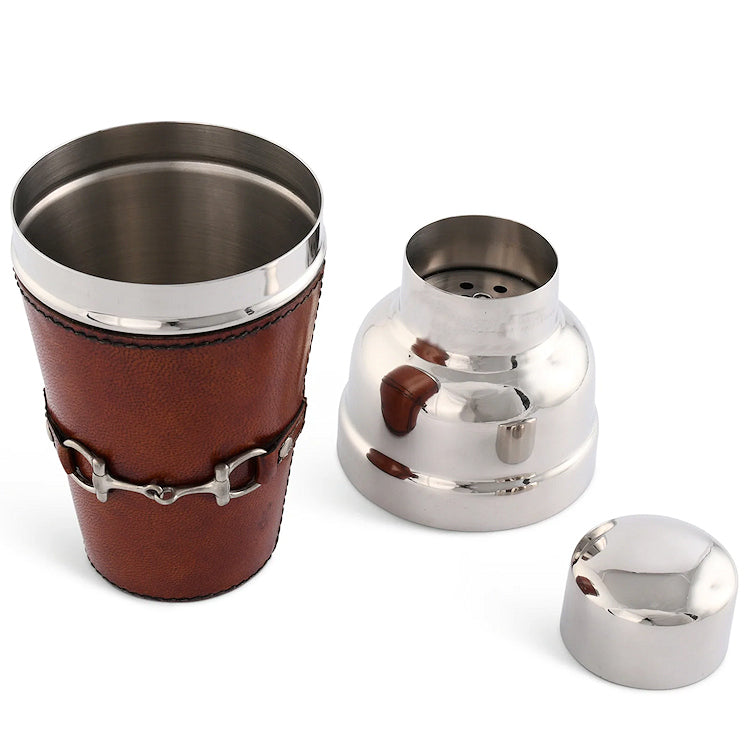 Luxe Leather Collection Bit-Trimmed Cocktail Shaker