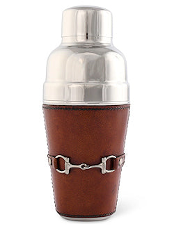 Luxe Leather Collection Bit-Trimmed Cocktail Shaker