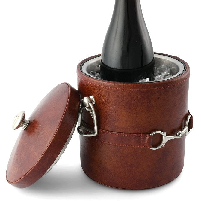 Saddle Leather Bit Trim Barware Collection