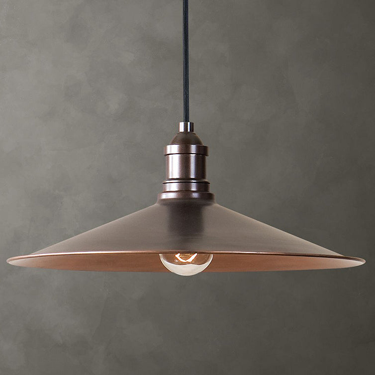 Modern Rustic Copper Finish Pendant