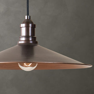 Modern Rustic Copper Finish Pendant