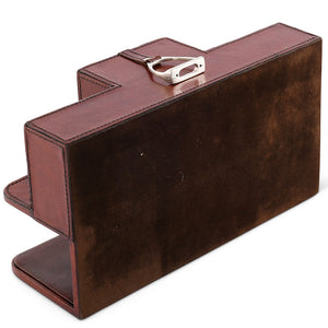 Luxe Leather Collection Bit-Trimmed Desk Caddy